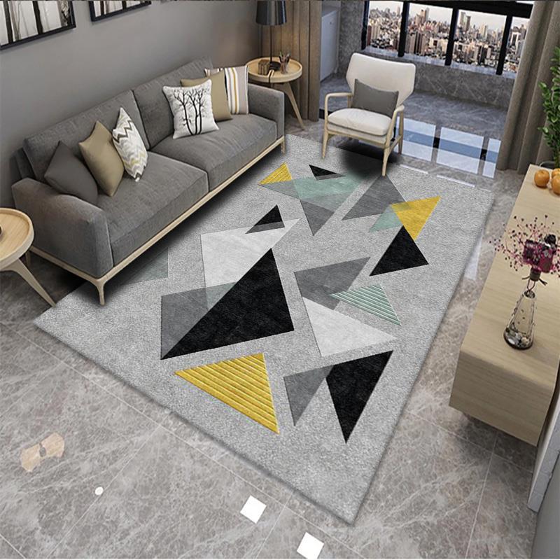Geometric Pattern Area Rug Bowlift