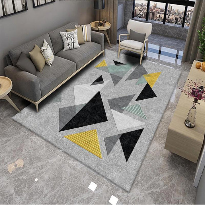 Geometric Pattern Area Rug Bowlift