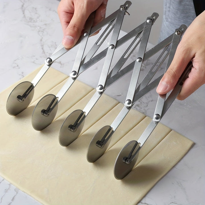 Slizer - Multifunctional 5-Wheel Dough Cutter with Handle Bowlift
