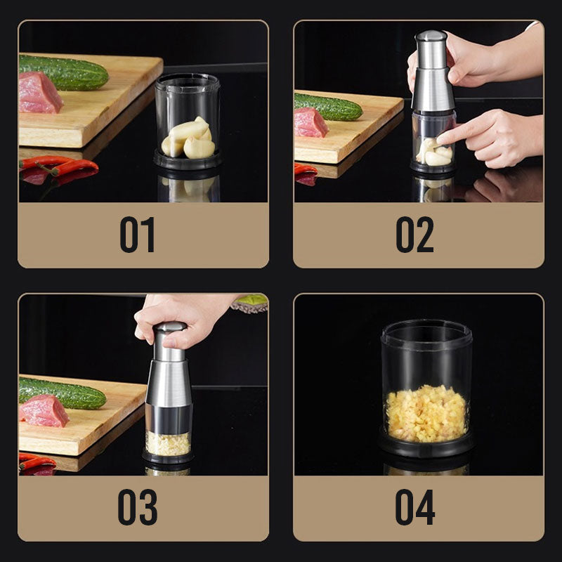 BowLift | Stainless Steel Garlic Grinder