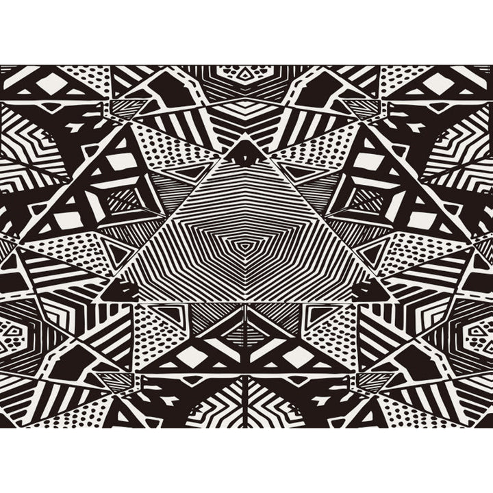 Nordic Modern Rug with Black Lines Dot Pattern Rug Polyester Machine Washable Rug for Home Decor | Bowlift