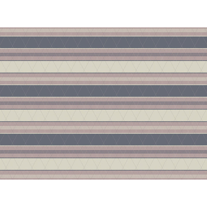 Modern living room rug in brown striped pattern Rug Polyester non-slip backing Rug | Bowlift