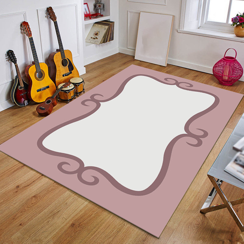 BowLift | Blue and Black Children's Carpet Fairy Tale Whale Ocean Pencil Pattern Carpet Polyester Washable Carpet