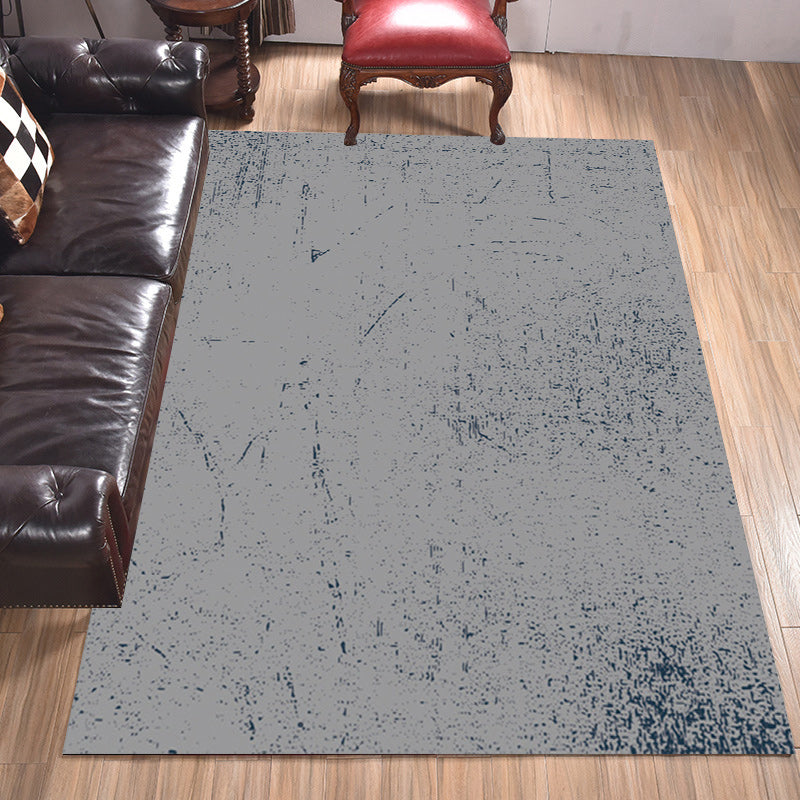 Gray Bedroom Rug Modern Abstract Pattern Area Rug Polyester Pet-Friendly Non-Slip Rug | Bowlift