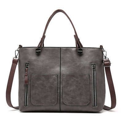 BowLift | Vintage Leather Autumn Shoulder Bag for Women – Stylish PU Crossbody Tote