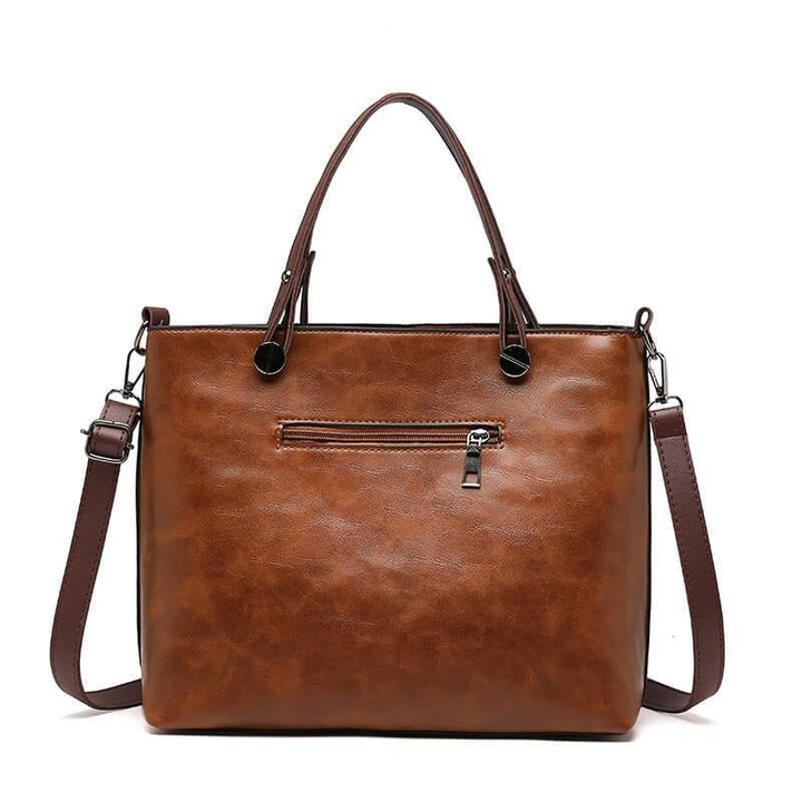 BowLift | Vintage Leather Autumn Shoulder Bag for Women – Stylish PU Crossbody Tote