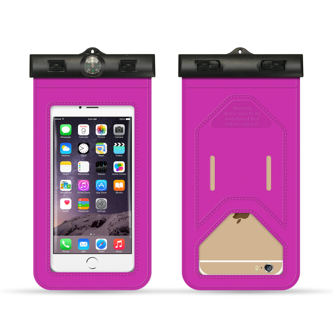 Waterproof smartphone case with card slot and integrated compass Bowlift