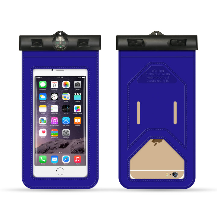 Waterproof smartphone case with card slot and integrated compass Bowlift