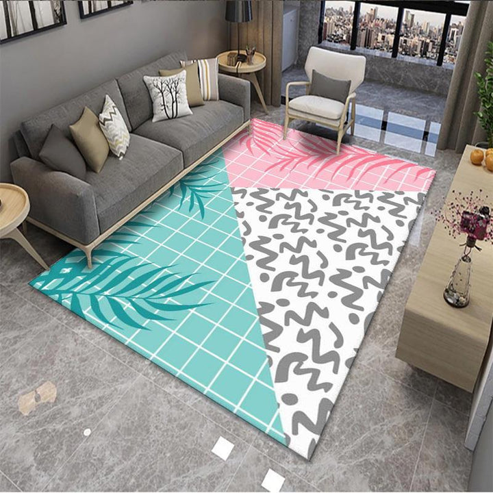 Geometric Pattern Area Rug Bowlift