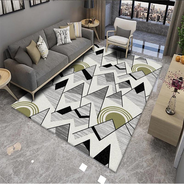 Geometric Pattern Area Rug Bowlift