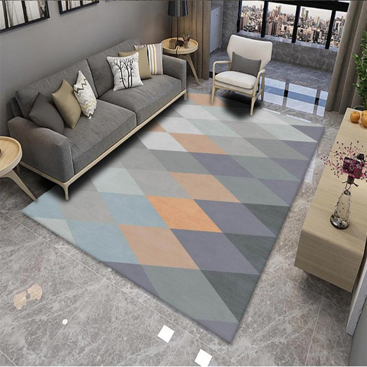 Geometric Pattern Area Rug Bowlift
