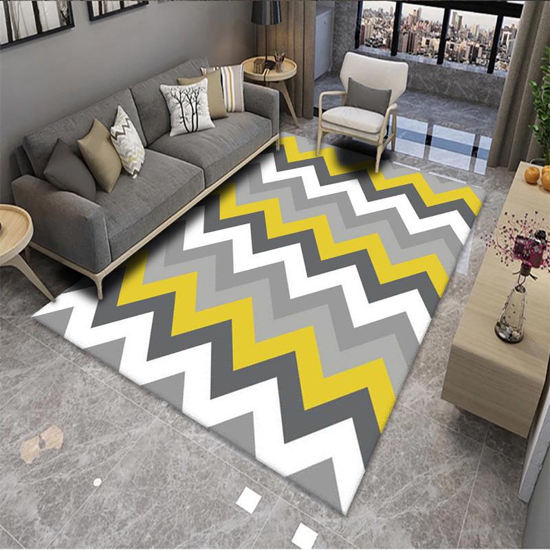 Geometric Pattern Area Rug Bowlift