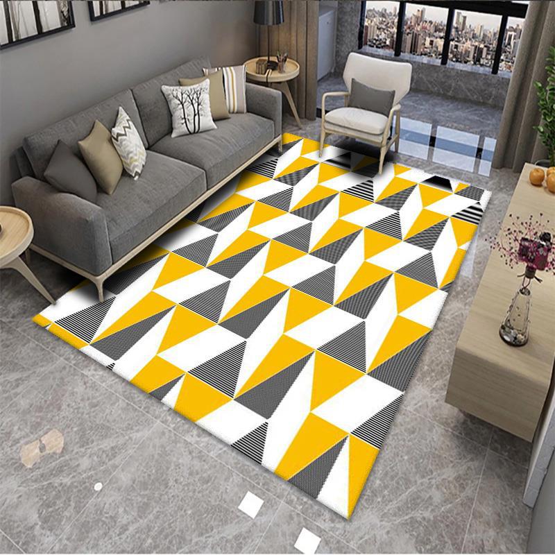 Geometric Pattern Area Rug Bowlift