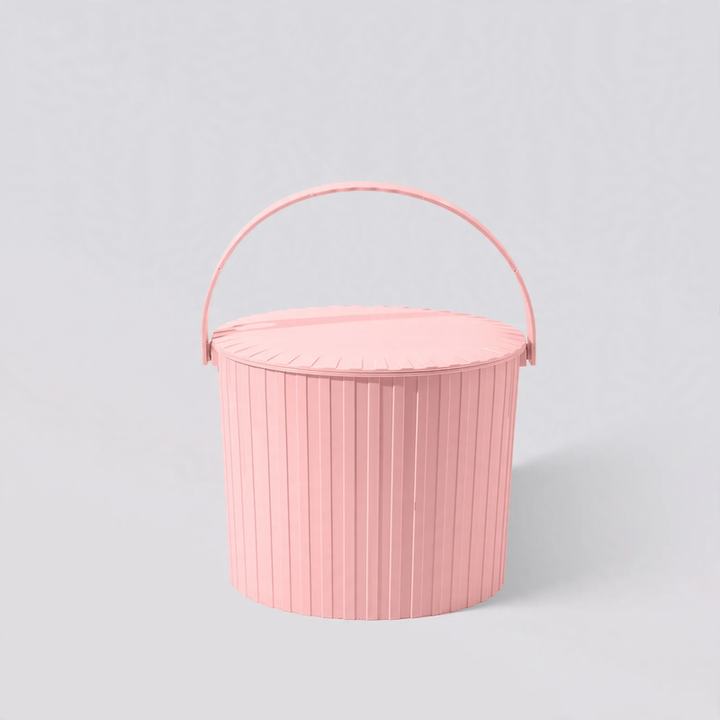 Plastic bucket with handle, various sizes