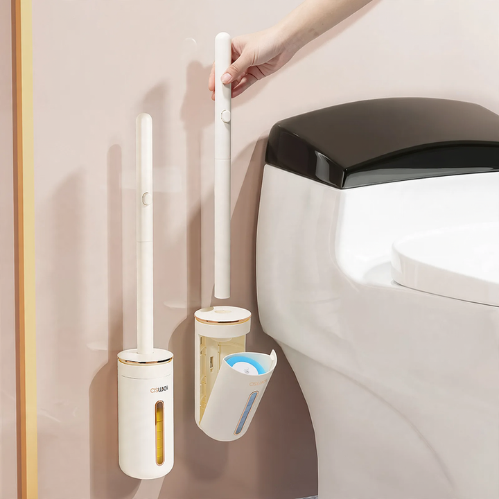 Disposable toilet brush with sponge head