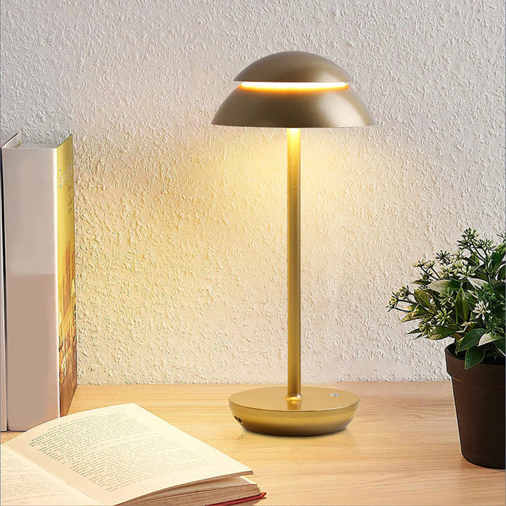 BowLift | Aurelia Noire - Rechargeable Wireless Table Lamp with Built-in LED Lighting and Battery