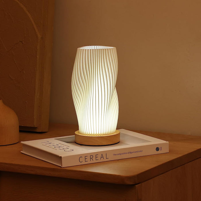 BowLift | Wavecrest Table Lamp – Soft Glow Designer Lamp with Dimmable Warm & Natural White Light