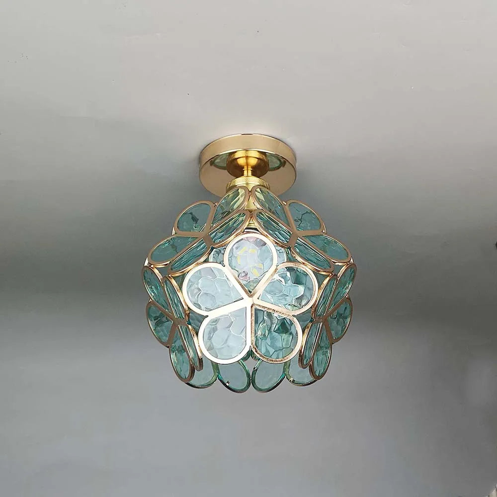 BowLift | Glass Flower Ceiling Lamp - FloraGlow