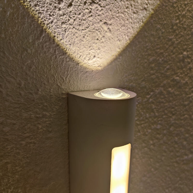 Modern Minimalist Cylindrical Design LED Outdoor Decorative Wall Sconce Lamp | Bowlift