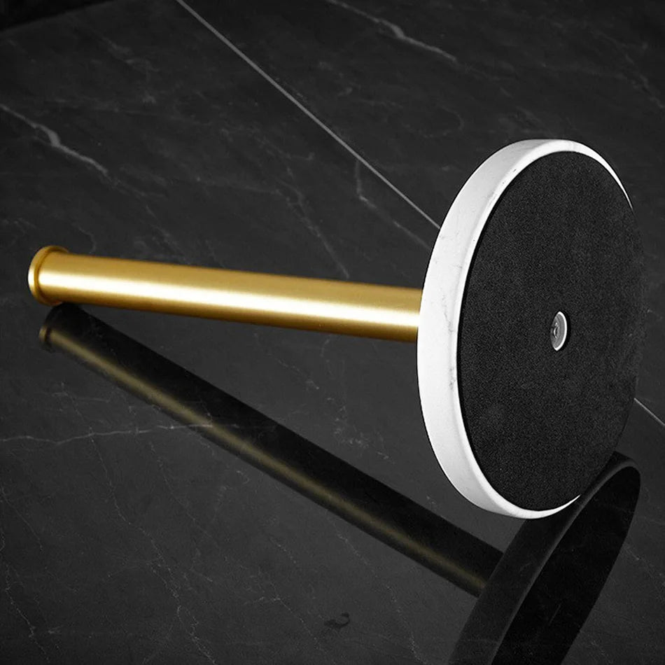 BowLift | Marble paper towel holder – gold details for exceptional style