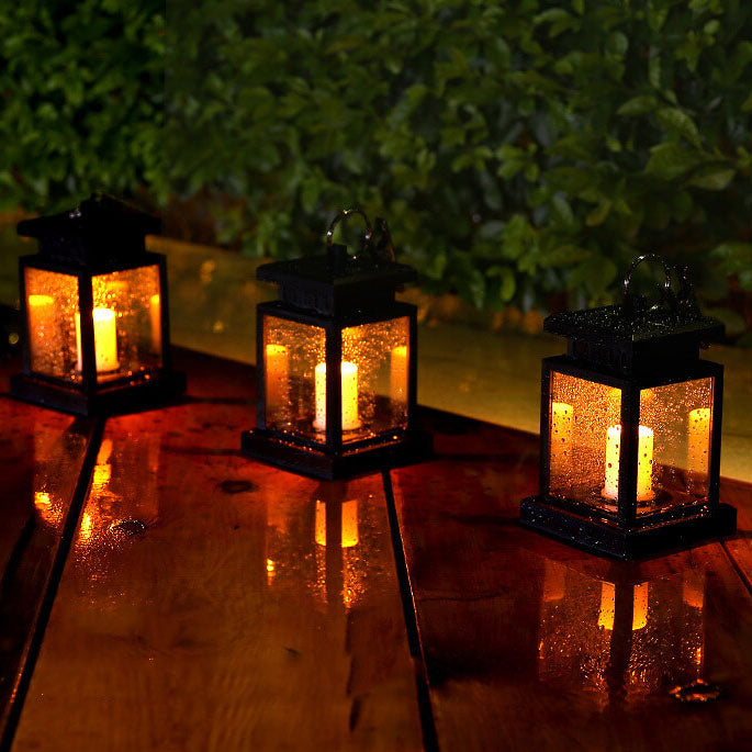 BowLift | Solar Retro Candle Lantern LED Outdoor Hanging Light
