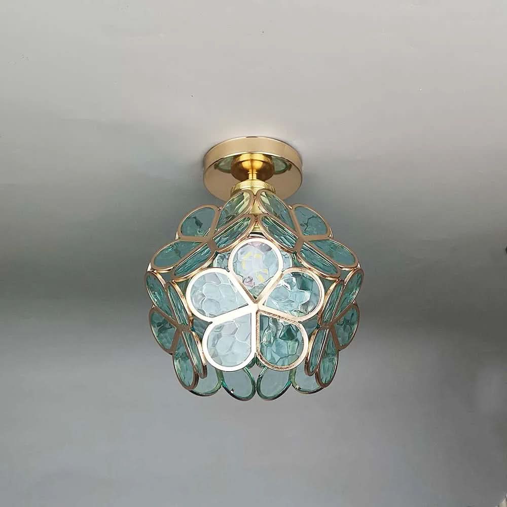 BowLift | Flowers Style Glass Hallway Ceiling Light