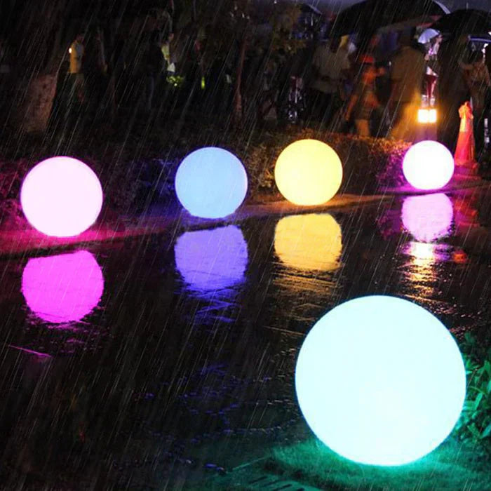 BowLift | AuraColor garden ball LED lighting – 16 colors – Wireless, weatherproof and atmospheric for garden, terrace and party