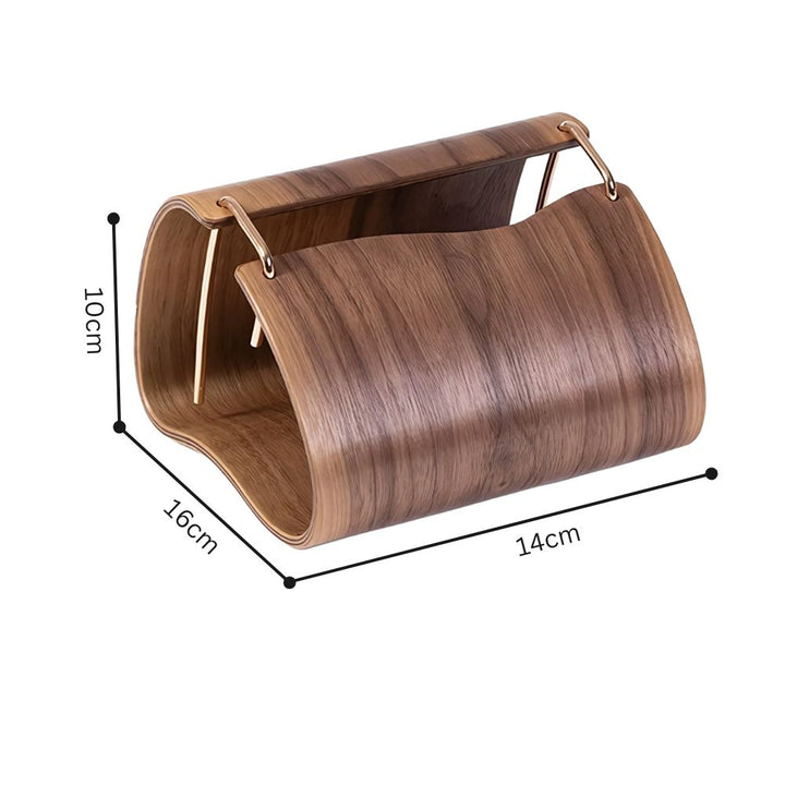 BowLift | Wooden Brass Tissue Holder