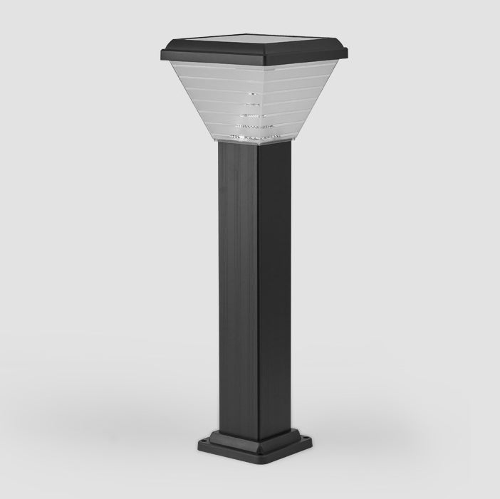 Modern Minimalist Square Cylinder Solar Waterproof ABS PC LED Outdoor Light For Garden | Bowlift