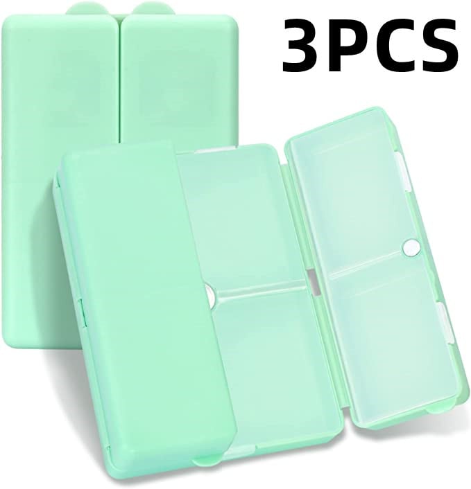 BowLift | Daily Pill Organizer – Portable 7-Compartment Box with Secure Magnetic Closure (3 Pieces)
