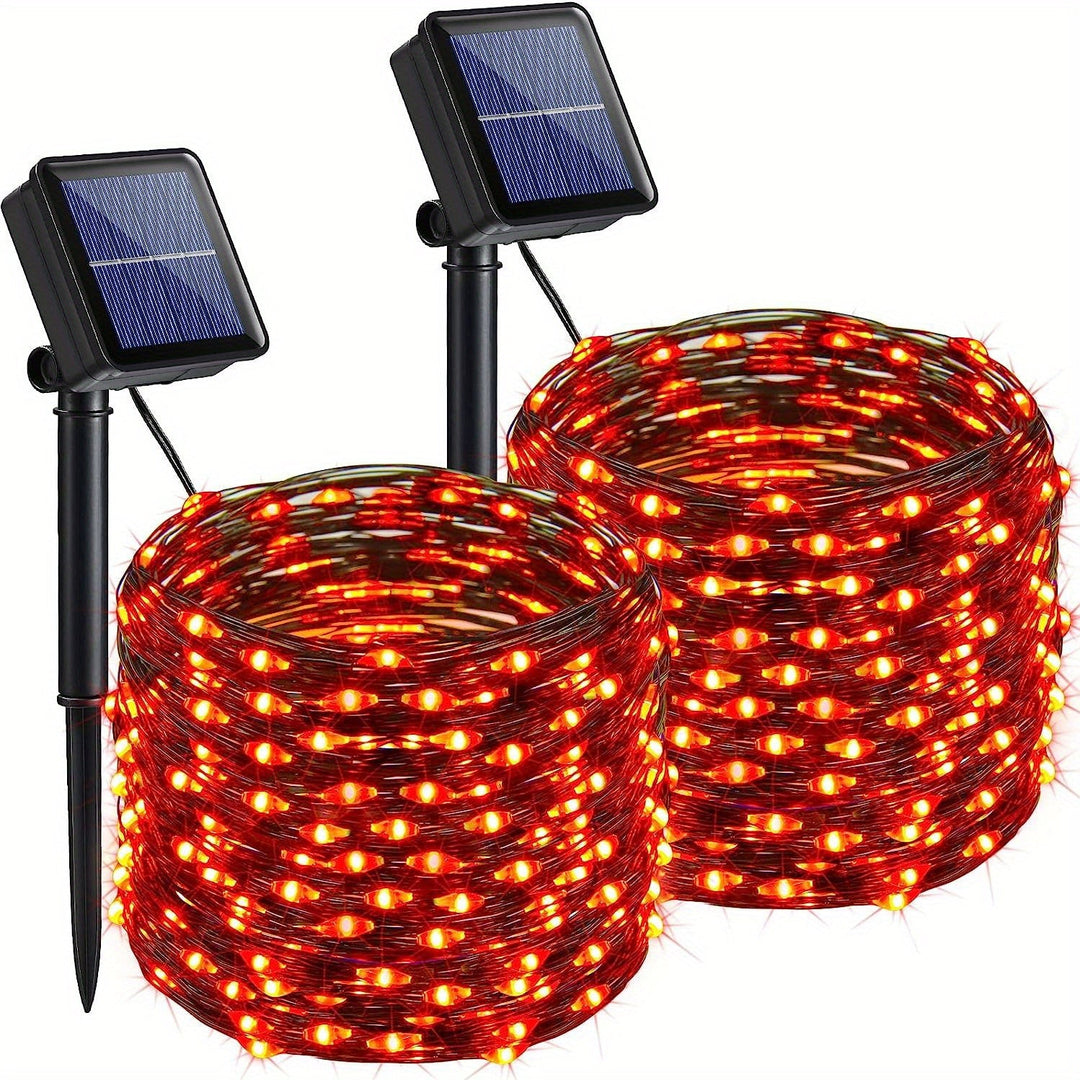 BowLift | Outdoor Solar Powered Red Fairy Lights