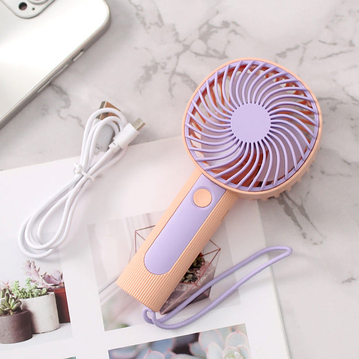 Mini Handheld USB Rechargeable Fan - 3-Speed Portable Air Cooler | Bowlift