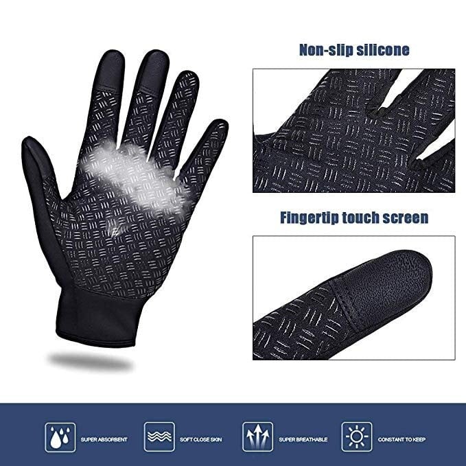 BowLift | HeatGripX Windproof Thermal Slip Cold Weather Gloves