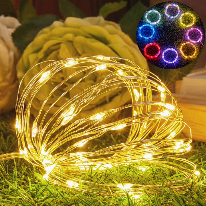 Flexible LED Copper Wire String Lights for Creative Decorations