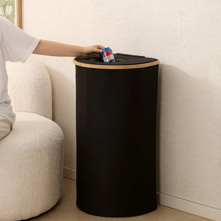 Foldable laundry basket made of oxford fabric