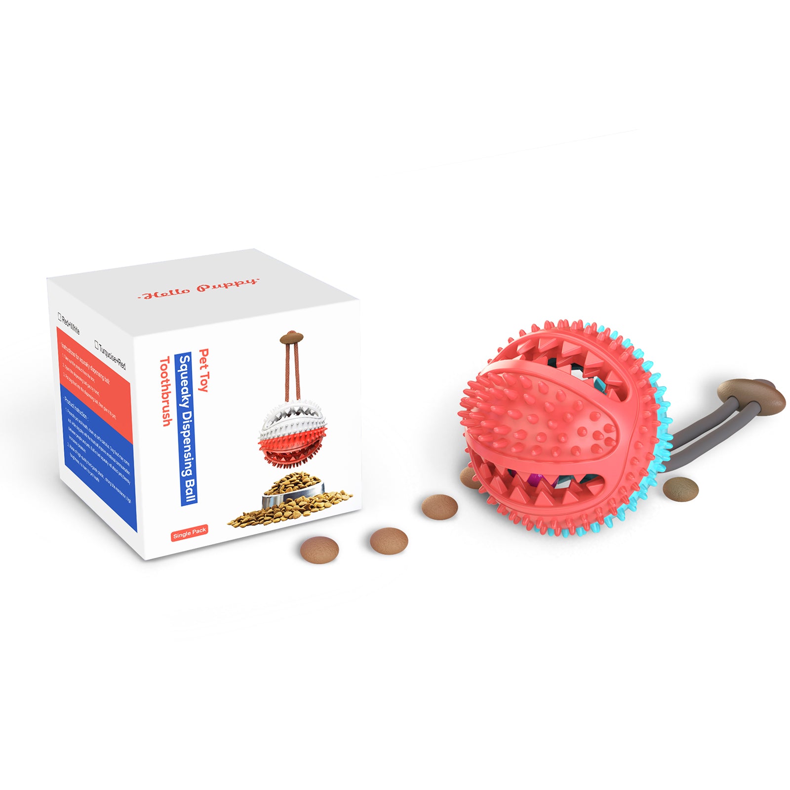 Rope Suction Tug Toy – Food-Dispensing Chew Ball for Dogs (Type A)