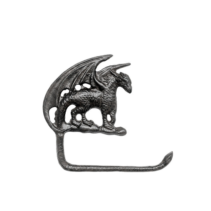 Cast Iron Towel Holder Dragon Shape, Classic