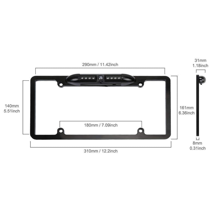 BowLift | 170° Camera License Plate Frame