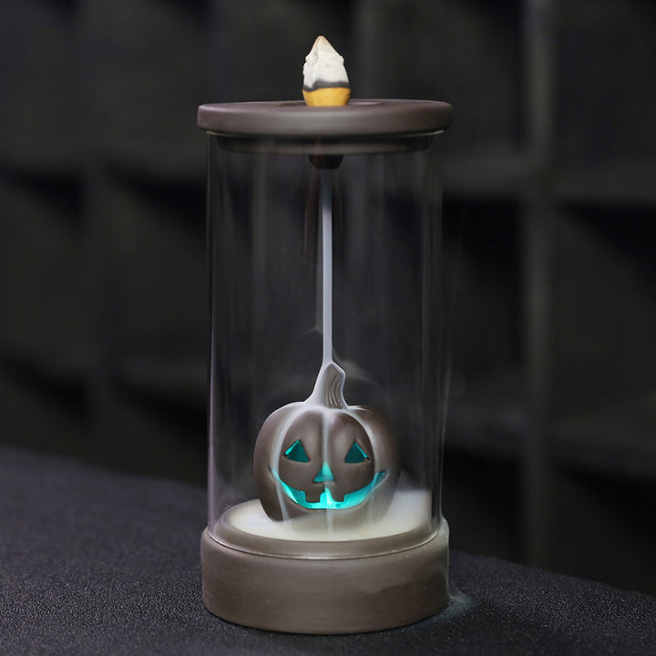Unique Illuminating Pumpkin Incense Holder