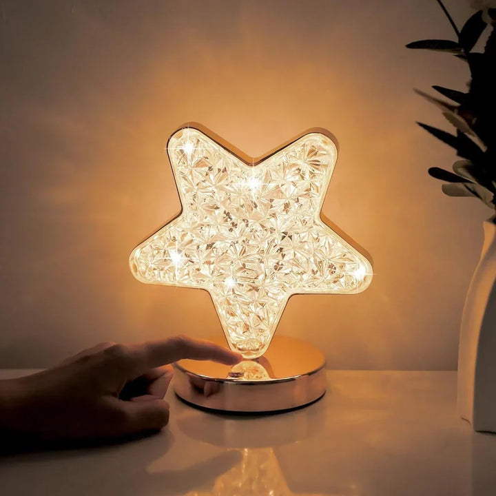 Enchanting Dimmable Crystal Table Lamp Bowlift