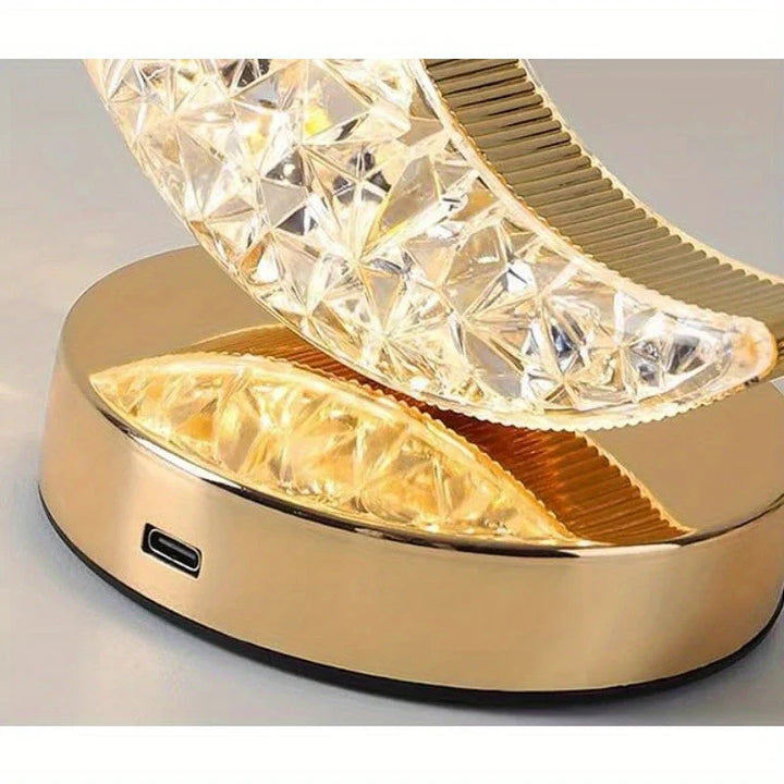 Magical Crystal Table Lamp with Dimmer - Celestia | Bowlift