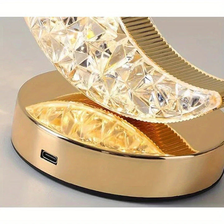 Enchanting Dimmable Crystal Table Lamp Bowlift