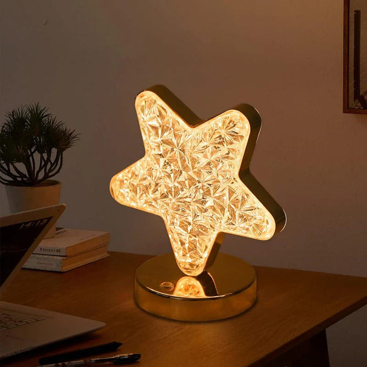 Enchanting Dimmable Crystal Table Lamp Bowlift