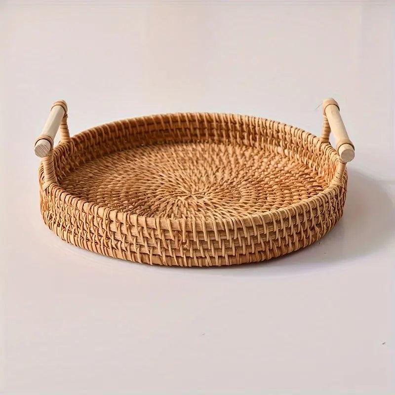 BowLift | EcoRiva - Woven Rattan Serving Tray