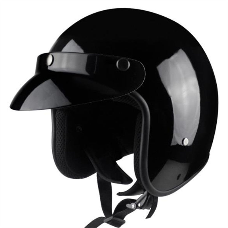 Classic Open-Face Motorcycle Helmet Bowlift