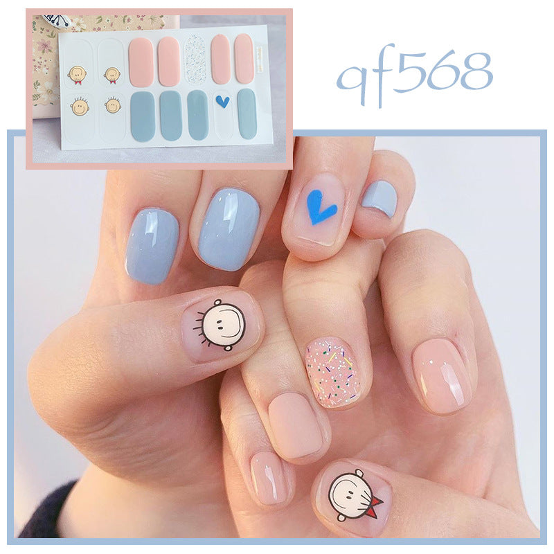 Artificial nail art with smileys and hearts Bowlift