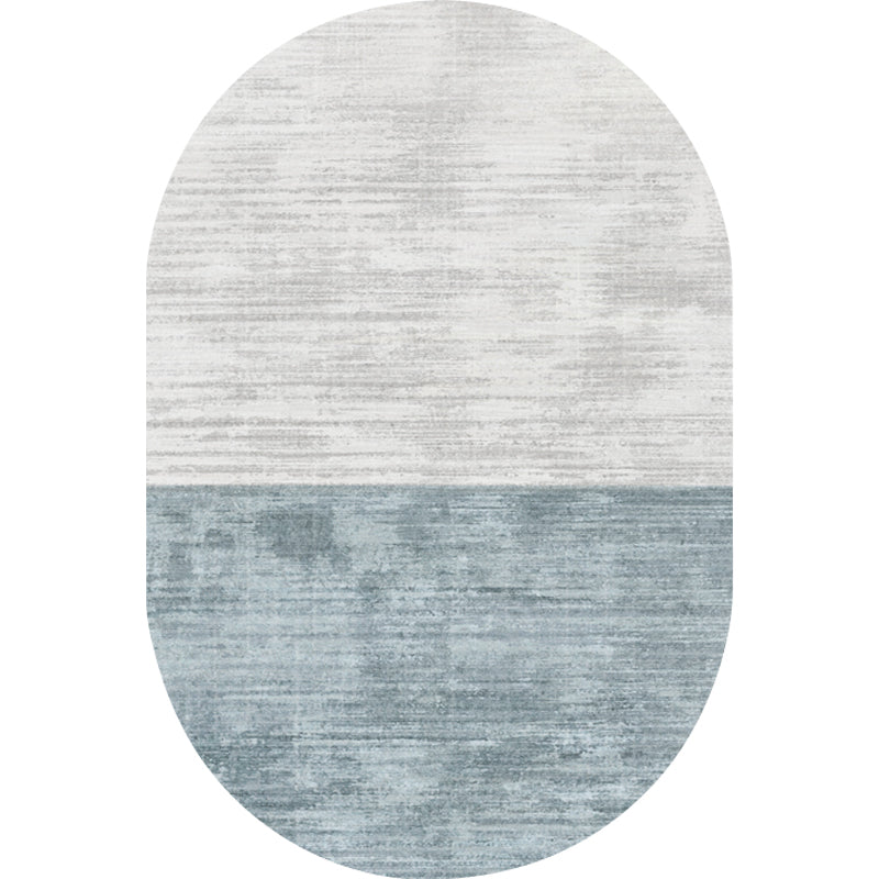 BowLift | Novelty Living Room Carpet in Pink and Blue Color Block Print Carpet Polyester Stain Resistant Area Rug
