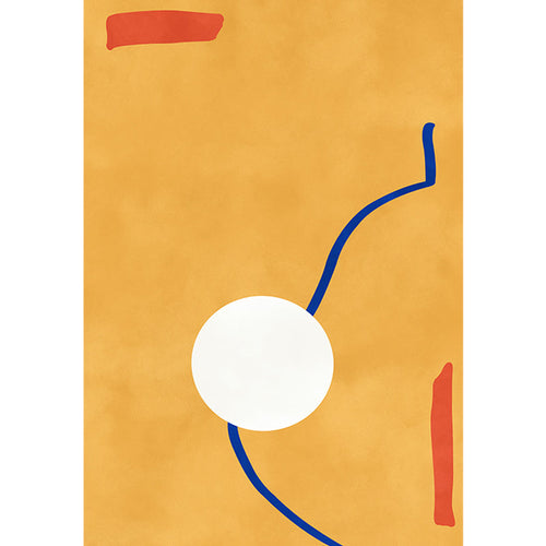 BowLift | Novelty Abstract Rug Pink and Yellow Polyester Rug Non-Slip Backing Pet-Friendly Rug for the Living Room