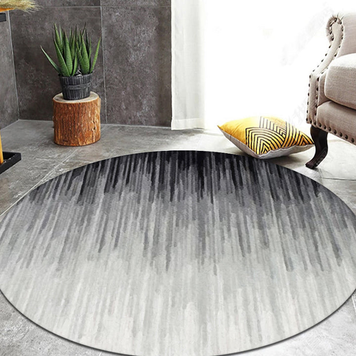 Gray modern carpet polyester striped ombre pattern carpet non-slip backing pet-friendly carpet for the living room | Bowlift