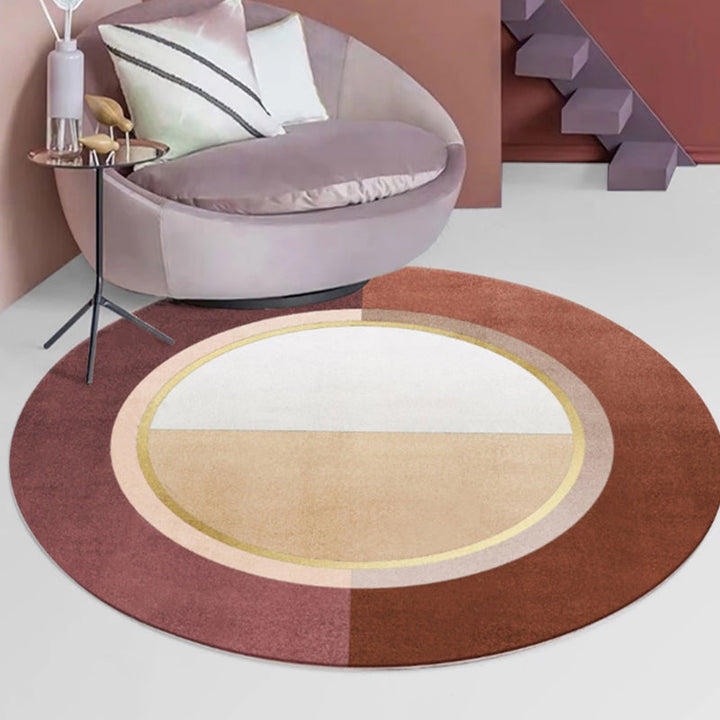 Unique Nordic Rug Color Block Rug Washable Pet Friendly Non-Slip Back Washable Rug for the Living Room | Bowlift